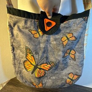 Monarch Butterfly Print Women's Handmade Shoulder Bag